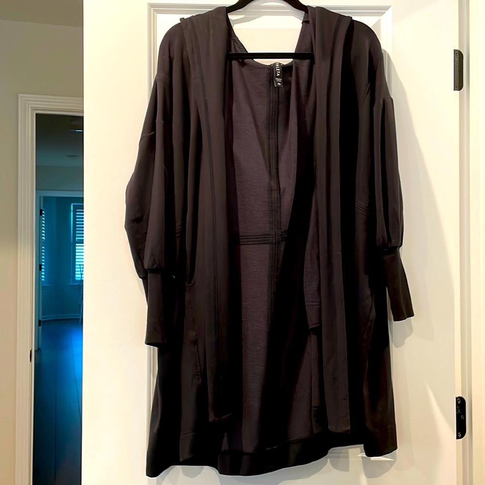Athleta Black Hooded Jacket